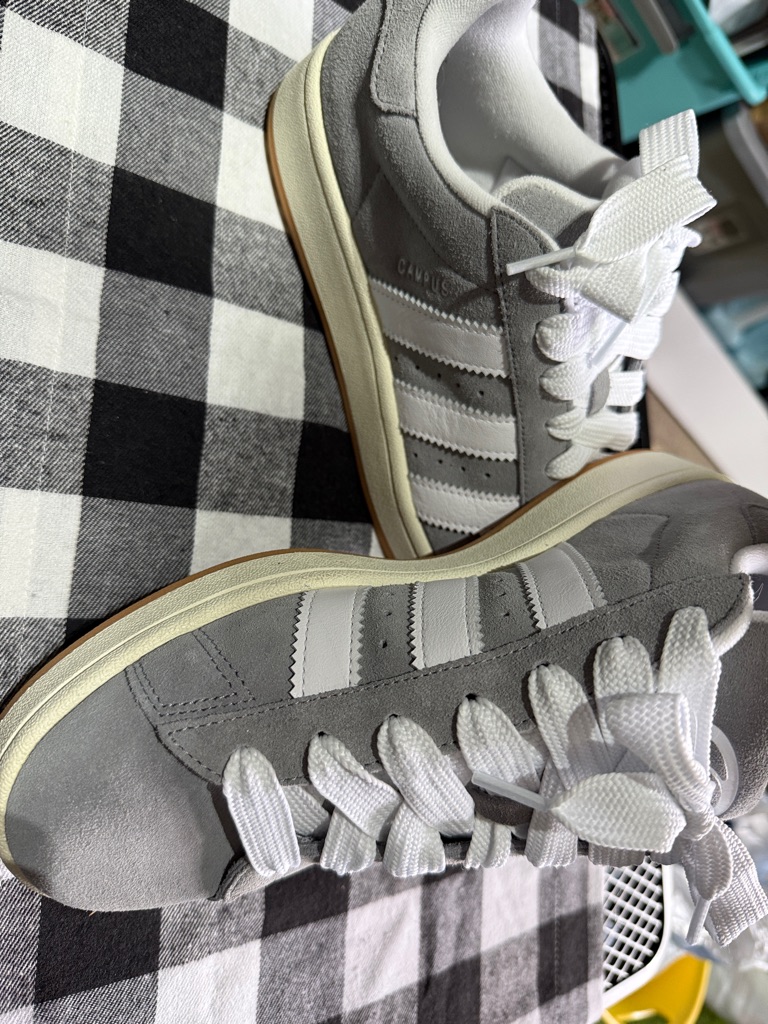 Adidas Campus Sneakers In Grey And White